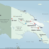 Kainantu Gold Mine Papua New Guinea Map - K92 Mining